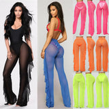 Wide Leg Trousers Bikini Cover-Up