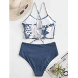 Women's Tie-dye Bikini Set