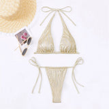 Shiny cross-border Bikini straps Set