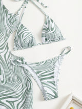 3 Pieces Swimming Cover-up Suit
