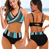 Women's Stripe Bikini Swimsuit