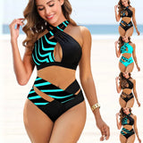 Women's Stripe Bikini Swimsuit