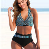 Women's Stripe Bikini Swimsuit