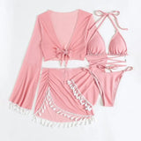 Four-piece Bikin swimsuit set