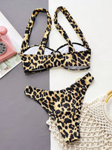 Cut-Out Swimwear Bikni Set