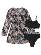 Bikini Suit with Long-Sleeved Cover-Up