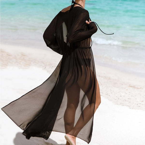 Mesh Beach Cover-up dress