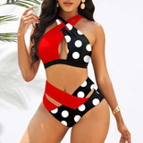 Two Piece Solid Swimwear Bikini Set