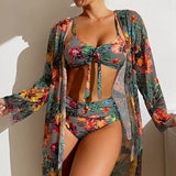 3-Piece Swimsuit with Cover-up